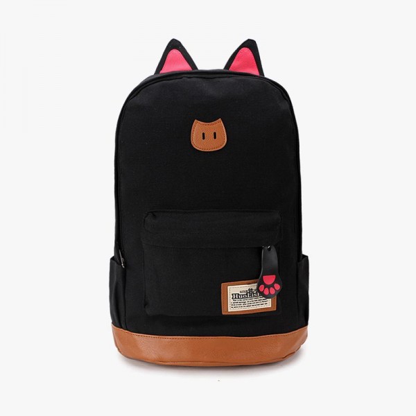 Kitten Rucksack Canvas Backpack