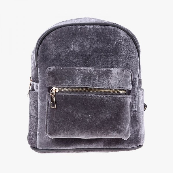Faux Suede Small Backpack