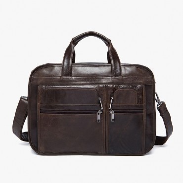 Leather Handbag With Shoulder Strap Leather Handbag With...