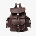 Vintage Rucksack High Quality Leather Backpack