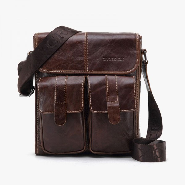 Cowhide Leather Bag Messenger