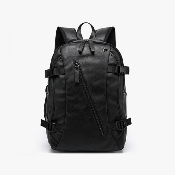 External USB Charge Leather Backpack